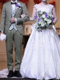 ブーケブートニア セット ナチュラル クラッチブーケ ウエディング 結婚式