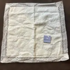 WEDGWOOD ハンカチ レース刺繍 ホワイト