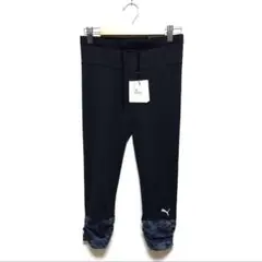 M 新品　プーマ レギンス 膝下丈 ブラック タイツ　レディース　黒柄　スパッツ