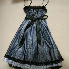 パープル パーティドレス