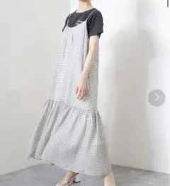 チェックティアードキャミワンピース  archives