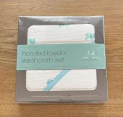 【未開封】エイデンアンドアネイ　フード付きタオル＆ウォッシュクロスセット　金魚