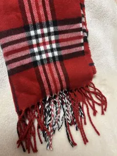 レッドタータンチェックマフラー