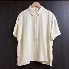 ユニクロ　レーヨンブラウス　イエロー　Mサイズのサムネイル