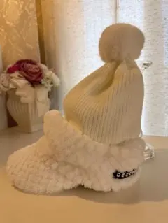 ❤️デサントゴルフ❤️ポンポン付きニット帽❤️レディース❤️