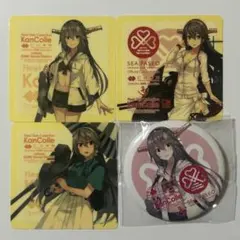 艦これ 榛名 呉 江田島 公式シール3枚＋缶バッジセット シーパセオのサムネイル