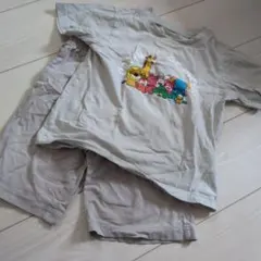 動物キャラクター パジャマセット 100cm グレー