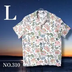 【00s】CACTUS MAN 総柄 アロハ シャツ テロ感 ビスコース Lのサムネイル