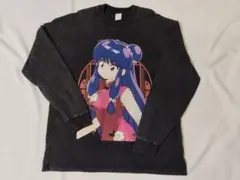 らんま1/2 シャンプー プリント ロンT Lサイズ ブラック