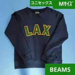 値下げ【ユニセックスM サイズ】BEAMS LAX ネイビー トレーナー