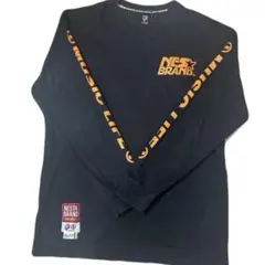 【希少XXL】ネスタブランド バックプリント ロンT 黒 オレンジ 3Lのサムネイル
