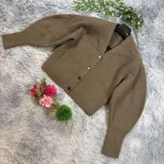 ✨INED✨サイズ9(M) イネド 長袖 カーディガン ブラウン