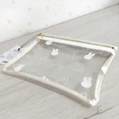 タグ付　 miffy　ミッフィー　クリアポーチ　フラットポーチ　未使用