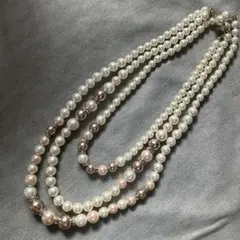 パール3連ネックレス［3本セット］