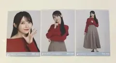 乃木坂46 生写真 黒見明香 オフショルニット 3種 コンプ