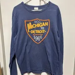 ベッツノンブレ 長袖Tシャツ L ネイビー 1966 ミシガン・デトロイト