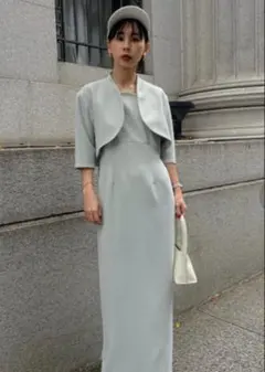 AMERI♡3way curve bolero set♡オケージョンワンピース Ameri（アメリ）の「3WAY CURVE BOLERO SET DRESS（ワンピース）」 - WEAR