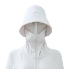 タグ付き新品★噂の変質者パーカー?!★LL白★クールUVサンシェード EX