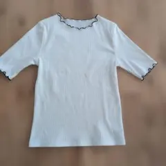 INGNI リブ メロウ 半袖 Tシャツ ホワイト M