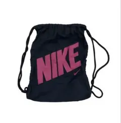 NIKE y2k ナップサック ブラック×ピンク