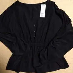 【新品・タグ付き】COMME CA ISM　ボリュームスリーブ　ギャザーブラウス