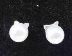 S925  銀針　真珠ピアス