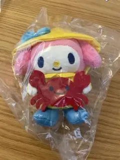 한정품 마이멜로디 サンフランシスコ限定 ぬいぐるみ カニ レインコート
