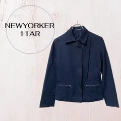 ニューヨーカー ジャケット ネイビー きれいめ 通勤オフィス 春アウター11AR
