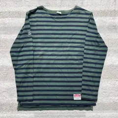 Champion×ナノユニバース×Let it Ride ボーダー柄長袖Tシャツ