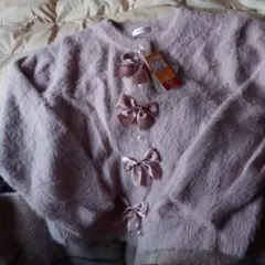 青木美沙子しまむらピンクカーディガン