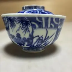 アンティーク伊万里染付蓋茶碗 - メルカリ