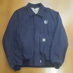 【激レア❗】『carhartt』サンタフェジャケット 企業ロゴ総刺繍 フェード