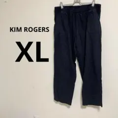 KIM ROGERS イージーパンツ 【XL】ブラック　シンプル