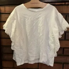 ZARA ホワイト フリル Tシャツ 13-14歳