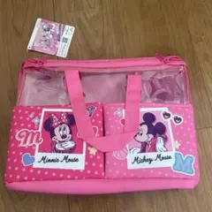 Mickey & Friends ピンクバッグ 大容量　エコバッグ