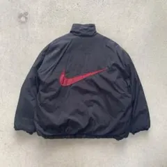 90s NIKE 銀タグ 白タグ ナイロン ダウンジャケット スウッシュ Y2K