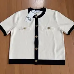 ZARA 半袖カーディガン