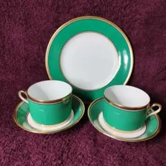 リチャードジノリ インペログリーン スーププレート 深皿　4客 リチャードジノリ インペログリーン スーププレート 深皿 4客