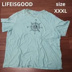 古着 半袖Tシャツ XXXL グリーン LIFEISGOOD
