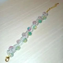 ハンドメイド ブレスレット 寒色系