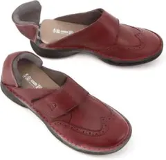 介護靴　女性　24cm　ルビー　介護シューズ　リハビリシューズ　履かせ易い　介護