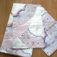 正絹　6通　袋帯 花柄刺繍