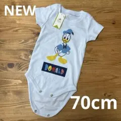 【新品未使用タグ付】Disney baby ドナルド 半袖ロンパース 70cmのサムネイル