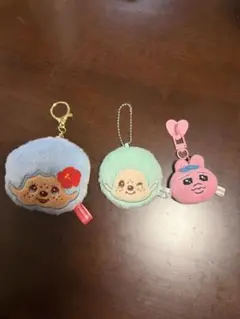 モンチッチキーホルダー（鏡付き）、おぱんちゅキーホルダー（鏡付き）