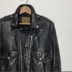 A*i様 schott ウエスタンシャツ 110周年 羊革 ブラック 2XL - メルカリ