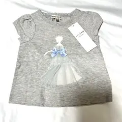 新品タグ付き　anyfam シンデレラ　プリンセスTシャツ グレーパフスリーブのサムネイル