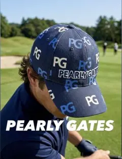 【PEARLY GATES】パーリーゲイツ ゴルフ キャップ ネイビー メンズ