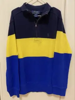 Polo Ralph Lauren ネイビー ハーフジップ S (8)