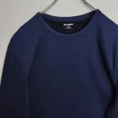 こ*ん様 オールドネイビー 長袖シャツ ロンT ネイビー プルオーバー 無地 メ