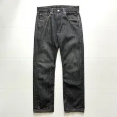 【先染め】Levi's 501 ブラック W32L30 メキシコ製　縦落ち　濃黒